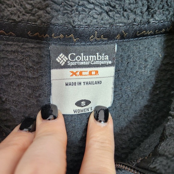Columbia‎ X.C.O Size Small Black WOMEN'S Zip Up Sweatshirt - Picture 4 of 5